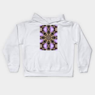 Gold Purple Mandala Kids Hoodie